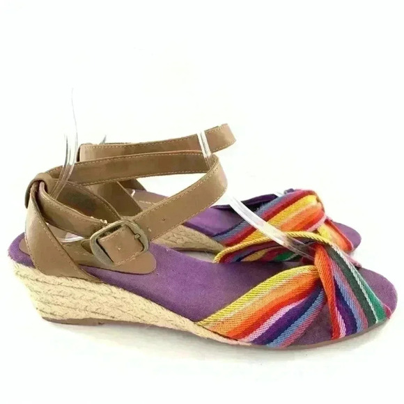 Rock & candy by zigi size 8 Tweety multicolored bright colorful Espadrilles - Picture 1 of 13